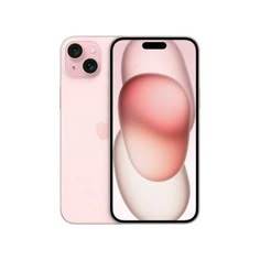 the iphone 11 is shown in pink, with its camera facing towards the front and back