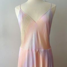 In Excellent Condition. From Pet And Smoke Free Home. Beautiful Airy Pastel Unicorn Like Colors. Rainbow Sorbet, Slip Dress Midi, Dress Midi, Purple Orange, Orange And Purple, Color Orange, Slip Dress, Midi Dress, Pastel