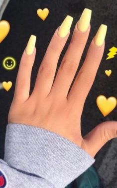 Acrylic Nails Yellow, Nails Yellow, Peach Nails, Smink Inspiration, Acrylic Coffin, Super Nails, Summer Acrylic Nails, Acrylic Nail Art