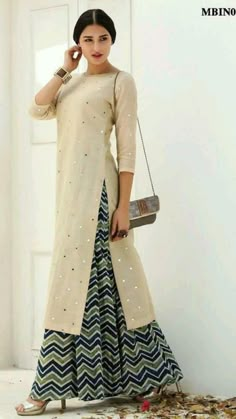 Indian Formal Wear, Designer Kurti Patterns, Cotton Kurti Designs, Kurti Neck Designs