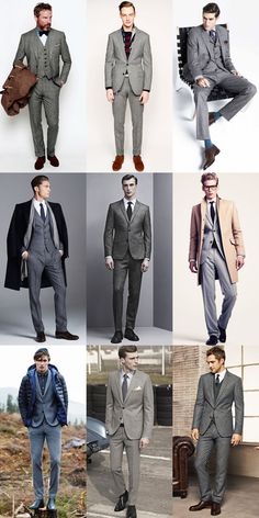 The Return Of The Grey Flannel Suit Lookbook Inspiration Grey Flannel Suit Men, Men Grey Suit, Elegants Outfits, Casual Wedding Suit, Wedding Korean, Mens Fashion Summer Outfits, Grey Suit Wedding, Mens Fashion Suits Casual, Mens Work Outfits