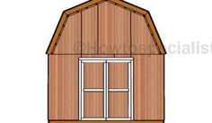 a small wooden shed with windows on the top and bottom floor, in front of a white background