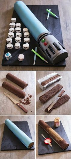 the process to make an ice cream sandwich is shown