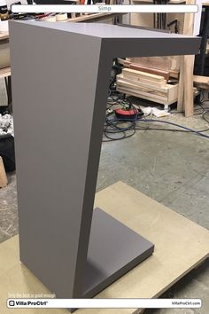 a large metal object sitting on top of a table