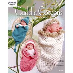 crochet book with two baby dolls in blankets and sleeping bags on the cover