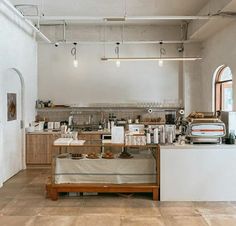 a kitchen filled with lots of counter top space