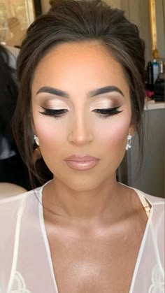 Wedding Eyes, Glam Wedding Makeup, Bridesmaid Hair Makeup, Bridal Makeup Natural, Makijaż Smokey Eye, Wedding Makeup Looks