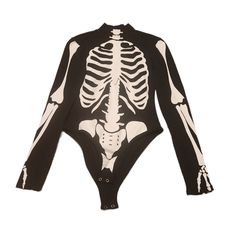 Skeleton Long Sleeve Bodysuit Nwt Black With White Print Bones, Mick Neck, Snap Crotch Measurements Available Dress Up Halloween Costume Cosplay Theme Party Halloween Costume Long Sleeve Bodysuit, Long Sleeve Halloween Costume Bodysuit, Halloween Long Sleeve Bodysuit For Costume Party, Halloween Long Sleeve Costume Party Bodysuit, Long Sleeve Bodysuit For Halloween Costume Party, Black Long Sleeve Bodysuit For Cosplay, Fitted Long Sleeve Bodysuit For Halloween, Long Sleeve Cosplay Bodysuit For Halloween, Long Sleeve Bodysuit For Halloween Cosplay