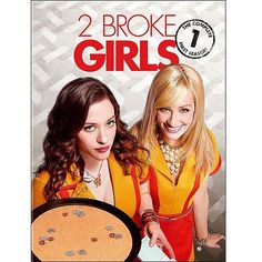 two broke girls standing next to each other