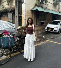 thanh.hangg_ on insta Japan Fits Summer, College Fits Summer, Summer In Japan Outfit, Cute Modest Outfits Summer, Japan Summer Outfits, Summer Outfits Asian, Asian Summer Outfits, Cheap Outfit Ideas, Casual Modest Summer Outfits