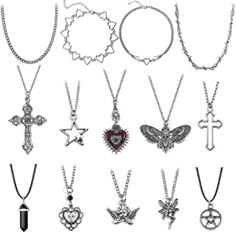 Emo Acssesories, Grunge Outfits Jewelry, Y2k Style Accessories, 2000 Accessories Jewelry, 2000s Assessories, Y2k Jelewery, 2009 Accessories, 200s Jewelry, Emo Accessories Jewelry