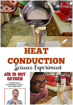 an advertisement for heat conduct science experiment