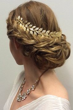 Greek Hairstyles, Greek Goddess Hairstyles, Grecian Hairstyles, Greek Hair, Greek Garden, Grecian Wedding, Goddess Hairstyles, Prom Updos, Bridal Hairstyle