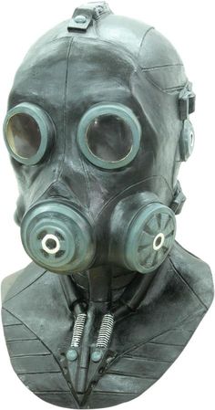 SMOKE LATEX MASK Creepy Masks, Military Costumes, Monster Mask, Halloween Costume Mask, Halloween Horror Movies, Head Mask, Leather Mask, Halloween Images, Costume Mask