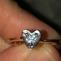 14k Gold Ring, 17 Point Heart Shaped, Size 6.5-7 Heart Shaped Ring, Heart Shaped Rings, 7 Rings, Ring Color, 14k Gold Ring, Womens Jewelry Rings, Gold Ring, Heart Shapes, Gold Rings