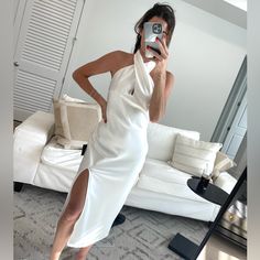 Reposhing This Item I Purchased From @Sroman22. Loved It, But Ready To Rotate For Something New. Questions? Leave A Comment Below! Open Back Midi Dress, Something New, Open Back, Lookbook, Color White, Midi Dress, Womens Dresses, Dresses, Women Shopping