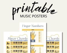 Piano Chords Chart Poster - Educational Chart for Pianists, Songwriters and Music Producers Educational Chart, Piano Songs, Music Producers, Piano Chords, Learn Piano, Skills To Learn