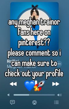 the text reads any mechan trainer fans here on pinterest? please comment so i can make sure to check out your profile