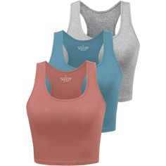 Women's Sports Crop Tank Tops Sleeveless Shirts COMFORTABLE MATETIAL: Made of 95% cotton and 5% spandex, which offers this workout cropped tank tops super comfort and soft as well as stretch and great performance. Breathable and super soft cotton fabric provides comfortable feeling against skin, smooth moving, great fitting, super comfortable racerback tanks for women and girls. DESIGN & FEATURES: The sleeveless yoga shirt is a cropped tank top designed with a scoop neckline, wide shoulder strap Crop Tops For Women, Sports Crop Tops, Sleeveless Shirts, Women Workout, Sport Top, Workout Crop Top, Cute Tank Tops, Women Sports, Women's Sports