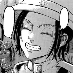 an anime character with headphones on her ears and wearing a baseball cap, looking at the