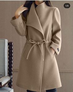 . Dress Coats For Women, Pola Jaket, Womens Fall Coats, Fall Fashion Coats, Coat For Women, Outfit Inspiration Fall, Fall Coat