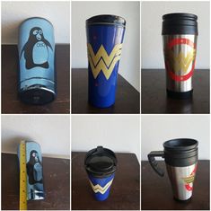 several pictures of different types of coffee cups