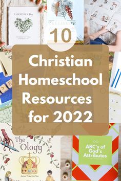 the top ten christian homeschool resources for 2020, including children's books