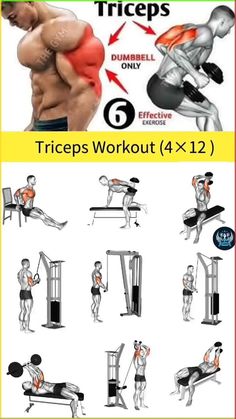 an image of a man doing exercises for the chest and upper back muscles with instructions on how to do it