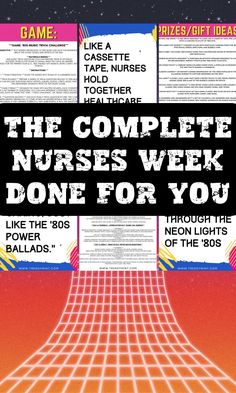 the complete nurses week poster is shown