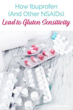 Gluten Sensitivity Ibuprofen: Could it (and other NSAIDs) be to Blame? Did you know anti-inflammatory drugs can cause gut issues? These drugs are not safe.. Gluten Symptoms, Pharmacy Art, Gut Issues, Liver Issues, Going Gluten Free, Irritable Bowel, Gluten Sensitivity, Gluten Intolerance