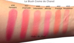 Chanel Le Blush Creme - Reviews have found that the formulas are similar but have differences depending on the shade. Some of them to be more drying on normal to dry skin and some are more hydrating and long lasting. Hearts Makeup, Blush Swatches, Make Up Forever, Beauty Is Fleeting, Chanel Cream, Beauty House, House Of Beauty, Chanel Makeup