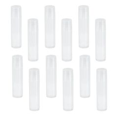 Description These natural polypropylene lip balm tubes with natural caps are the standard 15 oz size. The turning wheel mechanism balm tube allows for your hand-made lip balm or gloss to be cleanly and evenly dispensed. Our natural lip balm tubes come packed with 25 tubes and 25 caps in each box. Features - Color: White. - Material: PP. - Size: Approx. 6.7 * 1.6cm(L * W). - Unused Natural Clear Lip Balm Tubes. - 25 Tubes and 25 Caps per package. - Standard 15 ounce round tubes. - Product fed th Silicone Travel Bottles, Lip Balm Stick, Lip Balm Containers, Travel Bottle Set, Lipstick Tube, Lip Balm Tubes, The Turning, Mini Jars, Perfume Atomizer