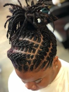 StyleSeat - Online Booking for Hair Stylists & Beauty Professionals Dread Hairstyles Braids, Retwist Locs Style Updo, Latest Dreadlocks Styles Black Women, Latest Dreadlocks Styles 2023, Dread Styles Women, Dread Updos For Black Women, Loc Styles For Short Hair Dreadlocks, Dreadlock Styles For Women Black Locs