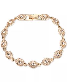 Givenchy - Crystal Flex Bracelet Givenchy Bracelet, Crystal Cuff Bracelet, Crystal Bangle, Gold Charm Bracelet, Bracelet Online, Beauty Gift Sets, Rose Gold Bracelet, Gold Accessories, Rhinestone Bracelet