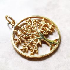 Nwot Sterling Silver 18k Gold Plated Tree Of Life Pendant, Charm Drift Magazine, Gold Tree, Tree Of Life Pendant, Tree Pendant, Tree Of Life, Womens Jewelry Necklace, Onyx, 18k Gold, Opal