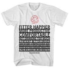 a white t - shirt with black and red lettering on it that says,'better happen