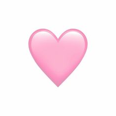 a pink heart shaped object on a white background