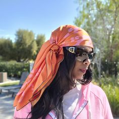 Coral Scarf, Peach Background, Head Scarf Styles, Coral Print, Printed Silk Scarf, Scarf Women, Silk Charmeuse, Pink Coral, Peach Pink