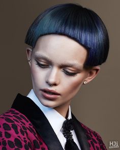 Page boy cut with an extracted fringe and creative colour Girls Pixie Cut, Boy Haircuts, Toni And Guy, Fantasy Hair, About Page, Pinterest Hair, Creative Colour, Long Layered Hair