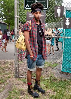 Street Fashion: Afro Punk Festival 2012 Fashion Style Drawing, Punk Summer Outfits, Punk Fashion Men, Festival Outfits Men, Festival Mode, Festival Style