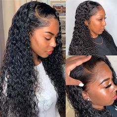 Wiggins Hair Curly Fake Scalp Wigs Cheap Lace Front Wigs With Baby Hair Pre Plucked No Bleaching No Wig Cap Needed 100 Human Hair Wigs For Sale Deep Wave Hairstyles, Curly Human Hair Wig, 360 Lace Wig, Body Wave Wig, Lace Hair, Human Hair Lace Wigs, Hair Quality, Swiss Lace, Deep Wave