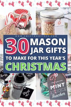 mason jar gifts to make for this year's christmas