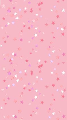 pink and purple stars wallpaper with white stars on the bottom right corner, against a light pink background