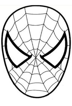 the face of spider - man in black and white, with two different eyes on each side