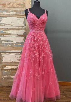 Formal Dresses Graduation, Cheap Prom Dresses Long, Prom Dresses Long Lace, Pink Evening Dress, Womens Prom Dresses, Pink Prom, Long Prom Dresses, Custom Size Dresses, فستان سهرة