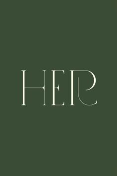 the word hep is written in white on a green background with a black border