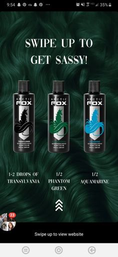 Arctic Fox Green Hair, Arctic Fox Green Mixes, Artic Fox Hair Color