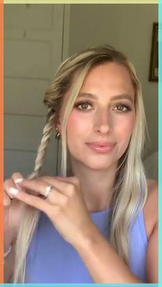 Hey y’all! I lost internet today, so just uploading a quick video from my phone. This updo is super easy! Let me know if you try this one in the comments bel... Simple Braided Updo Casual, Easy Diy Long Hair Updo Simple, Wavy Hair Easy Updo, Workday Updo Simple, Simple Quick Updos, Updos For Thick Medium Length Hair, Long Hair For Work Ideas, Easy Updos For Long Heavy Hair, Fast Hair Updos For Work