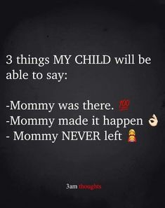 a black background with text that reads 3 things my child will be able to say