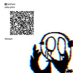 a hand holding a magnifying glass with qr code on it